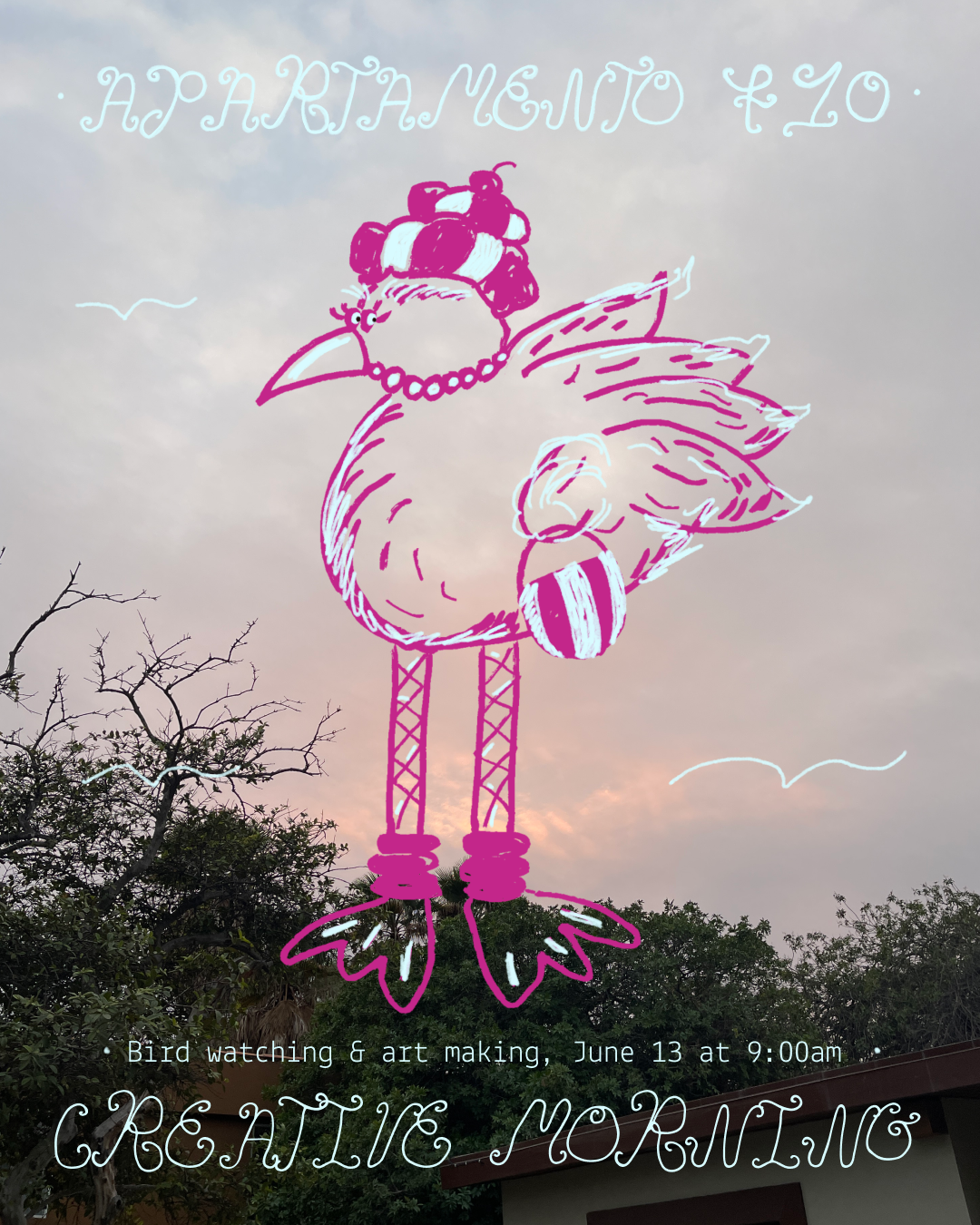 Bird watching and art making